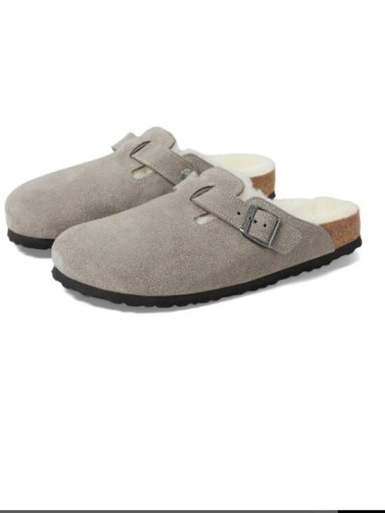 Birkenstock Shoes - Birkenstock Boston Shearling Suede Leather Clogs in Size 39 Regular